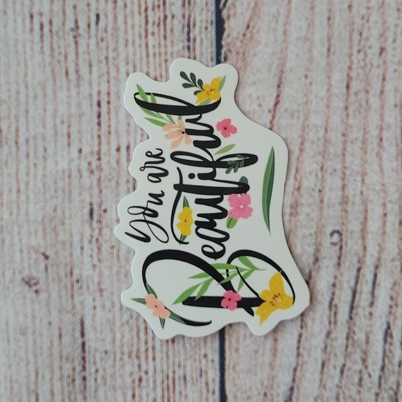 You Are Beautiful Sticker NEW - Picture 2 of 5